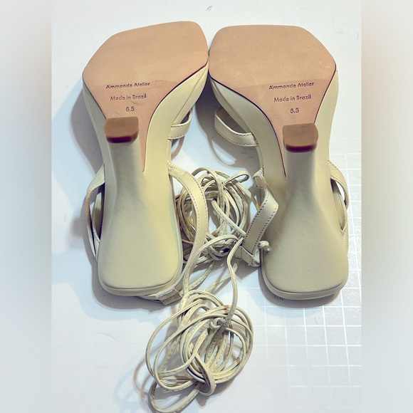 NWOT A’mmonde Atelier Aza 100 Wedge in Ivory, size 6.5 - Picture 5 of 7